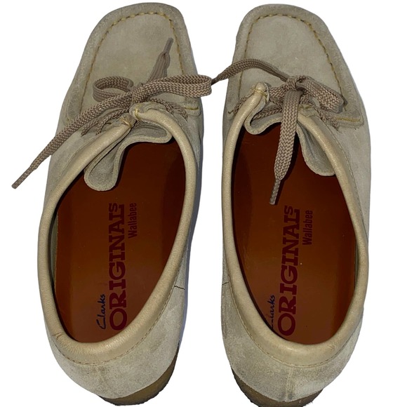 Clarks Originals Wallabee Tan Maple Suede Lace Up Moccasin 35395 sz 7.5 US Crepe - Picture 5 of 11